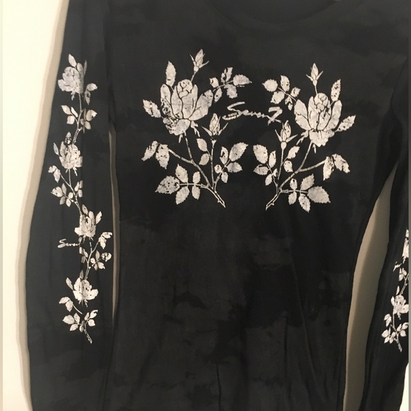 SEVEN BRAND LONGSLEEVE TYE DYE T-SHIRT LONG LENGTH - Picture 3 of 5